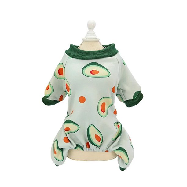 Mono de otoño para perros pequeños, ropa con estampado bonito para mascotas, pijamas malteses para Chihuahua y gatos