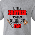 thumbnail image 4 of Inktastic Little Brother and Biggest Fan Baseball Glove and Bat Youth T-Shirt, 4 of 5
