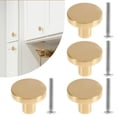 thumbnail image 6 of ODOMY Gold Brass Pulls Drawer Knobs Handles Round Cupboard Cabinet Door Kitchen, 6 of 9