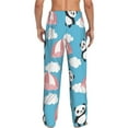 thumbnail image 3 of Balery Men'S Panda Flying In The Sky Pants,Sleepwear Pants,Pajama Pants,Pj Bottoms Drawstring And Pockets-Medium, 3 of 9