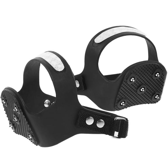 GETAJGHSD 1 Pair Ice Snow Cleats Crampons Black for Winter Traction and Anti-Slip Safety