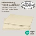 thumbnail image 2 of California Design Den Queen Size Pillow Cases 100% Cotton, Set of 2 - Soft Sateen, Fits Standard & Queen Pillows - Buttery Yellow, 2 of 7