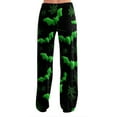 thumbnail image 4 of LHVUOA Womens Halloween Comfy Pajama Pants Fashion Halloween Printed Sleepwear Pant Casual Elastic Waist Pajama Pants, 4 of 6