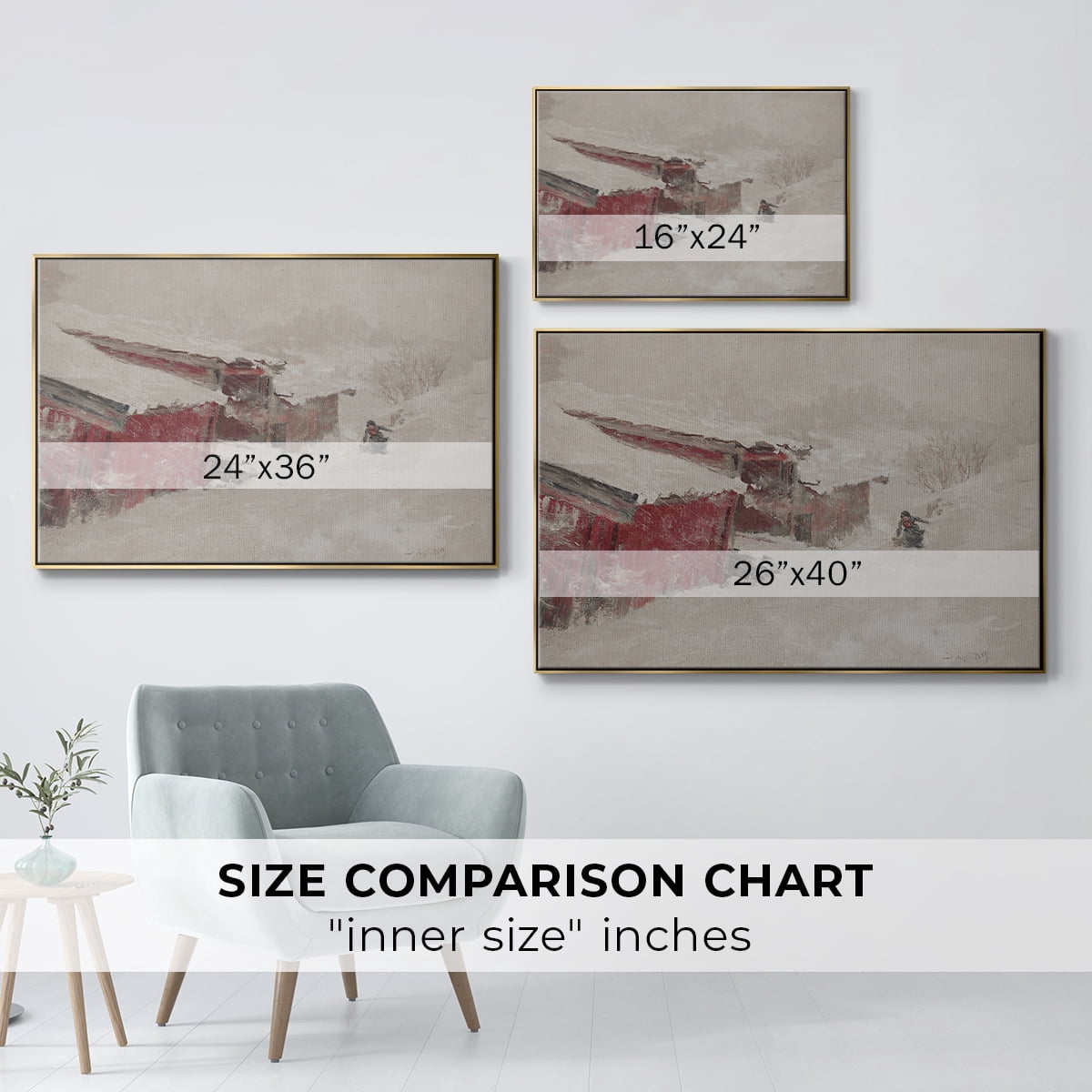 Vintage Botanical Print-XCI By Wexford Home Framed in Gold Wood Gallery Wrapped Canvas 17 in. x 25 in.