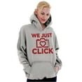 thumbnail image 3 of We Just Click Photographer Camera Pun Women Plus Size Graphic Pullover Hoodie Brisco Brands 5X, 3 of 4