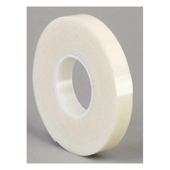 Double-Sided Foam Tape, 2 in W, 5 yd L, 1/16 in, Acrylic Foam, Double-Sided