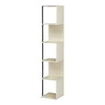 thumbnail image 5 of Furniture of America Cirion Modern Wood 5-Shelf Corner Bookcase in Cream Weave, 5 of 5