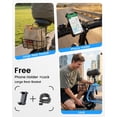 thumbnail image 6 of MIHOVER Electric Scooter with Seat for Adults & Seniors, 450W Comfortable Commuter Scooter with Basket, 12" Tires, 15 Mile Range, UL2272 Certified - Blue, 6 of 9