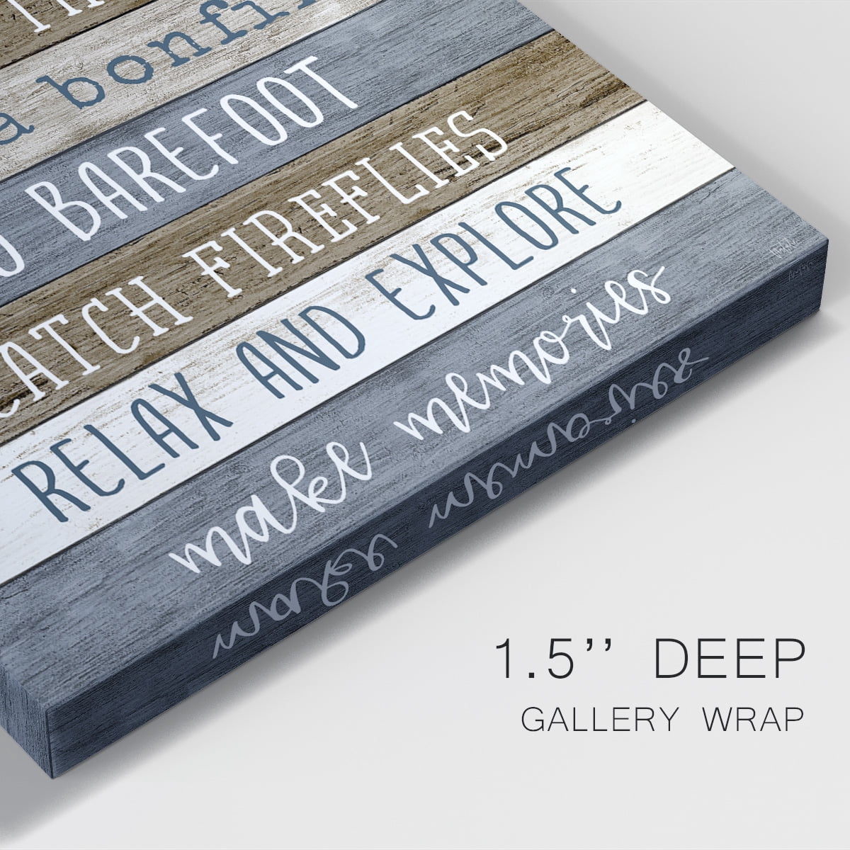 Simple Lake Rules Premium Gallery Wrapped Canvas - Ready to Hang