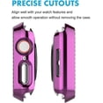 thumbnail image 5 of KOMI Bling Case Compatible For Apple Watch 38mm 40mm 42mm 44mm, Crystal Diamond Apple Watch Protector Case Slim PC Anti-Scratch Bumper Frame Protective Cover For iWatch Series SE/6/5/4/3/2/1 Purple, 5 of 5