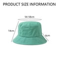 thumbnail image 2 of Sombreros de pescador para mujer, de algodón lavado, plegables, para verano, para playa, para hombre y mujer, con cordones para viajar, 2 of 5