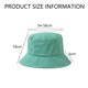 thumbnail image 2 of Sombreros de pescador para mujer, de algodón lavado, plegables, para verano, para playa, para hombre y mujer, con cordones para viajar, 2 of 5