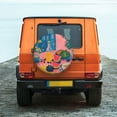 thumbnail image 2 of Fotbe Colorful Summer Fruit Table Spare Tire Cover Thickening Universal Fit for Jeep, Trailer, RV, SUV, Truck, Tough Tire Wheel Soft Cover-17 inch, 2 of 8
