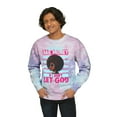 thumbnail image 4 of Glamour Queen Unisex Tie-Dye Sweatshirt in Cotton Candy with 'I Will Need Bail Money' Logo, 4 of 5