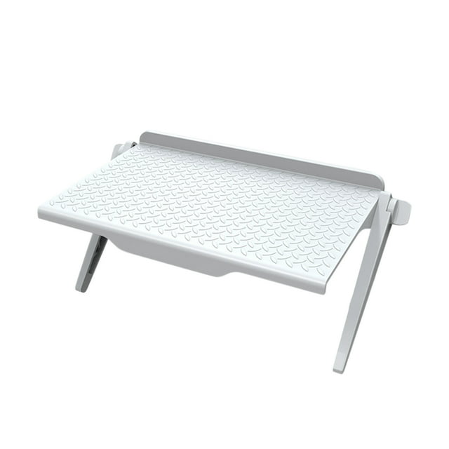 Étagère de Rangement sur Rack Multifonctionnelle Mise à Niveau 2024, Organisateur Supérieur pour Support d'Écran de Bureau avec Support Ajustable et Design Compact