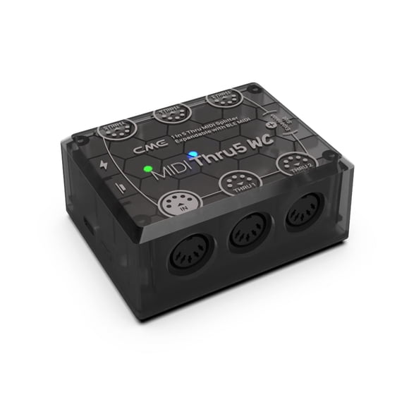 CME MIDI Thru5 WC - 1-in-5-out through box - High-speed splitter with opto-coupler for error free synchronisation