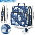 thumbnail image 5 of 3 Ring Zipper Binder with Shoulder Strap Waterproof Trapper Keeper 2 Inch D-Ring 500 Sheets Capacity Polar Bears Wearing Sweaters, 5 of 7