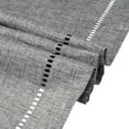 thumbnail image 4 of Unique Bargains Solid Color Table Runner Eyelet Hollow Out Table Flags Dark Grey 12"x71", 4 of 5