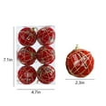 thumbnail image 4 of Fiudx Bolas Navideñas Irrompibles, Adornos Colgantes Multicolores, Diseño de Plástico Ecológico, Seguras para Mascotas y Familias, Perfectas para Decorar Árboles y Fiestas Navideñas, Juego de 6 Pieza, 4 of 7