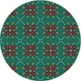 thumbnail image 1 of Ahgly Company Machine Washable Indoor Round Transitional Black Cat Black Area Rugs, 6' Round, 1 of 7
