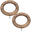 thumbnail image 1 of UPOUART 2Pcs Wooden and Stainless Steel Drapery Rings for Hanging Curtains Homeowners, 1 of 5