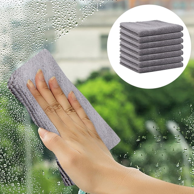 Shishian 5 * Cleaning Towel Microfiber Cleaning Cloth 5 Of Cleaning Cloth Each Package Of Ultra Hygroscopic Cleaning Towel 5 Color Combination Soft And Absorbent Gray Cloth ï¼Clearanceï¼