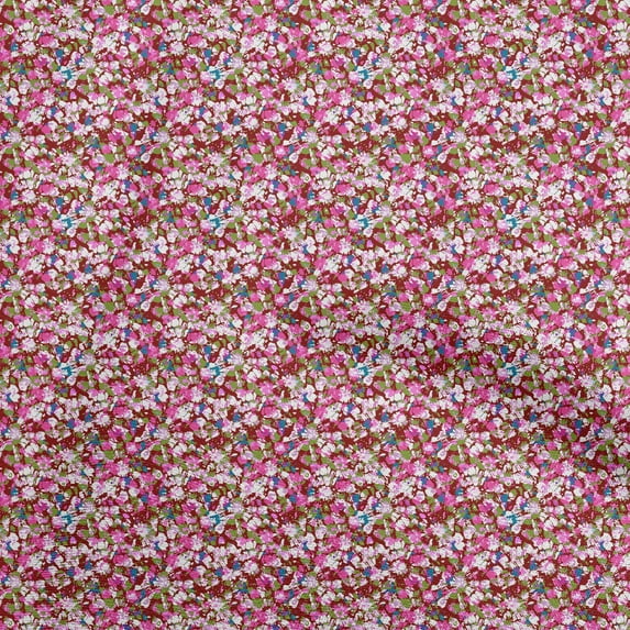 oneOone Cotton Silk Red Fabric Texture Quilting Supplies Print Sewing Fabric By The Yard 42 Inch Wide