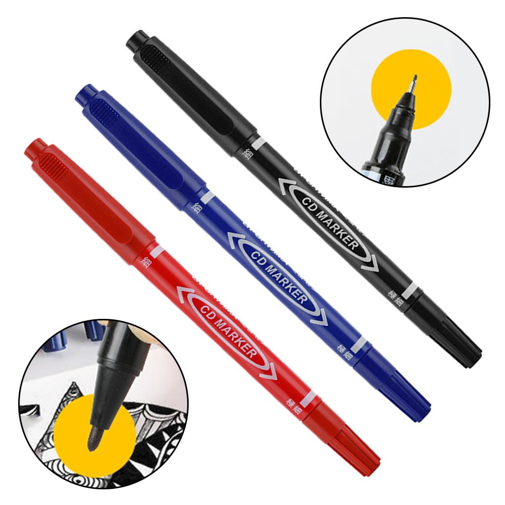 Twelve Double-Head Strange Pens, Oily Line Ticking Pens