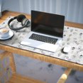 thumbnail image 3 of Long Mouse Pads for Desk,White Cartoon Unicorn Ice Cream Pattern Desk Mats on Top Of Desks, Desk Mouse Pad Extra Large with 3mm Non-Slip Base and Stitched Edge for Gaming,Office,Work,Home 35.4"x15.7", 3 of 6