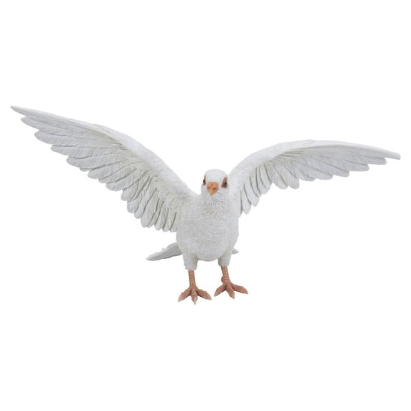 Hi-Line Gifts 18.5" Pigeon Spread Wings Outdoor Garden Statue