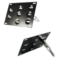 thumbnail image 4 of 1 Set Front Tow Hook License Plate Bumper Mounting Bracket Fit Mitsubishi Lancer Evolution Evo X [Black], 4 of 4