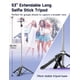 thumbnail image 3 of Trípode selfie Stick de 53 pulgadas con luz, palo selfie extensible con control remoto, trípode portátil para teléfono celular con clip para teléfono todo en 1, trípode de cámara liviano compatible co, 3 of 5