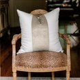 thumbnail image 6 of EVERGRACE Walsh Signature Velvet Panel Cotton Pillow Covers Set of 2, Decorative Pillow Covers 22"x22" for Couch, Square Cushion Cases for Sofa Bedroom Living Room, Sand Dune, 6 of 8
