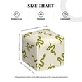 thumbnail image 3 of Goofa Green Snake Tissue Box Cover PVC Leather Tissue Holder Square Facial Tissue Case Facial Paper Organizer Dispenser for Bathroom, Vanity Countertop, 3 of 8
