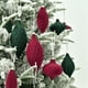 thumbnail image 5 of Bolas navideñas de terciopelo, 27 piezas, adornos flocados para árbol de Navidad, surtido para decoración navideña, corona de bricolaje, fácil de colgar, 5 of 5