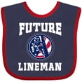 thumbnail image 3 of Inktastic Future Lineman Boys Baby Bib, 3 of 4