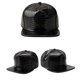 thumbnail image 3 of Unisex Crocodile Baseball Caps PU Leather Adjustable Hip Hop Flat Brim Hats Snapback (Black), 3 of 3