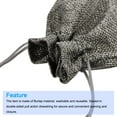 thumbnail image 4 of Linen Burlap Bags with Drawstring for Gifts,Wine Bottle Grey 15 x 35cm 10pcs, 4 of 5