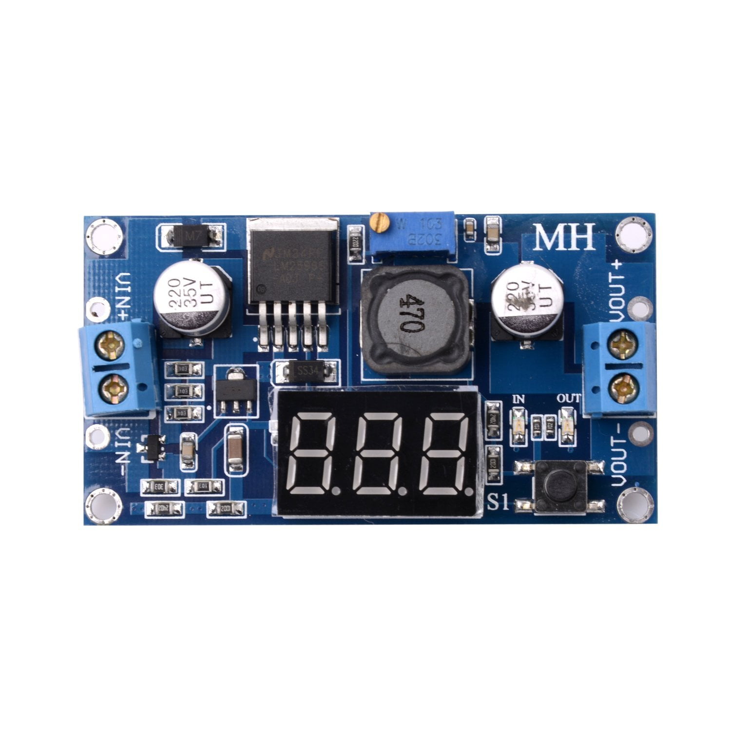2PACK LM2596 Adjustable Voltage Regulator 4.0-40V to 1.25-37V DC 36V-24V to 12V-5V Step Down Converter Power Supply Car Motor Buck Converter with LED Display 2PACK LM2596 Adjustable Voltage Regulator 4.0-40V to 1.25-37V DC 36V-24V to 12V-5V Step Down Converter Power Supply Car Motor Buck Converter with LED Display