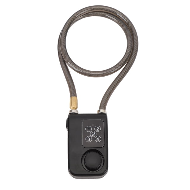 Candado De Seguridad Con Contraseña Para Motocicleta Con Alarma Antirrobo, Volumen Alto, A Prueba De Lluvia Y Alerta De Bajo Consumo Para Suministros De Ciclismo, Bolsos,