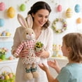 thumbnail image 4 of 24.8–18.5 Inch Easter Extendable Bunny Plush Decoration with Adjustable Legs, Easter Decorations for Home Floor Shelf Living Room Display, 4 of 7