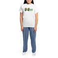 thumbnail image 4 of CafePress - Kilkenny Dragon (Gaelic) Women's Light Pajamas - Women's Short Sleeve Print T-Shirt and Pants Light Cotton Pajama Set, 4 of 7