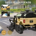 thumbnail image 6 of JoyWheels TOYOTA 50W Ride On Toy Cars,12V Powered Ride on Truck With Remote Control,3mph,Yellow, 6 of 9