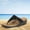 Black, variant on Womens Sandals Flip Flop Wedge Slipper Dressy Summer Open Toe Sandals Casual Arch Support Sandal for Beach Travel