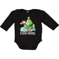 thumbnail image 3 of Inktastic Buon Natale Cute Santa and Christmas Tree Boys or Girls Long Sleeve Baby Bodysuit, 3 of 5