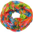 thumbnail image 2 of Peach Couture Paint The Town Red Cherry Blossom Floral Print Infinity loop Scarves, 2 of 3