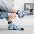 thumbnail image 6 of Uemuo Sailboats On A Waves Printed Crew Socks, Moisture-Wicking Socks, Athletic Socks for Men Breathable Cushion Socks Casual Sport Socks for Running Traveling, 6 of 6