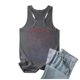 thumbnail image 2 of Camiseta sin mangas con estampado de letras para mujer, ideal para el verano: camiseta informal de cuello redondo con ajuste en el pecho, ideal para el día a día, 2 of 5