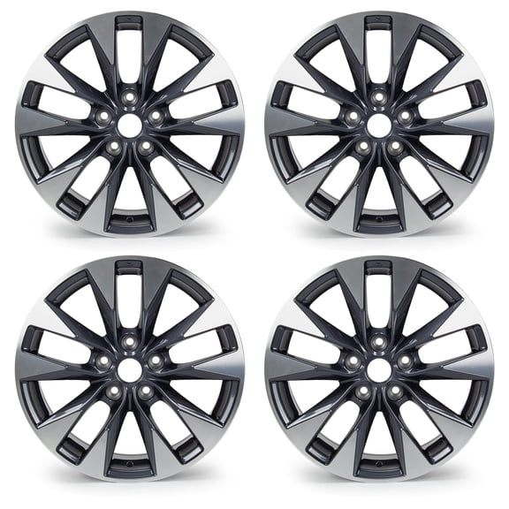 Set of 4 Replacement Wheel Rim for 2015-2019 Nissan Sentra, 17x6.5 inch Alloy Rim