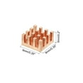 thumbnail image 2 of Uxcell Copper Heatsink 9x9x5mm with Self Adhesive for IC Chipset Cooler 5pcs, 2 of 6